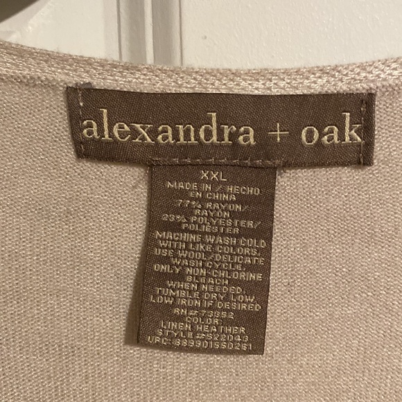 Alexandra + oak XXL cardigan knit cream - Picture 4 of 5